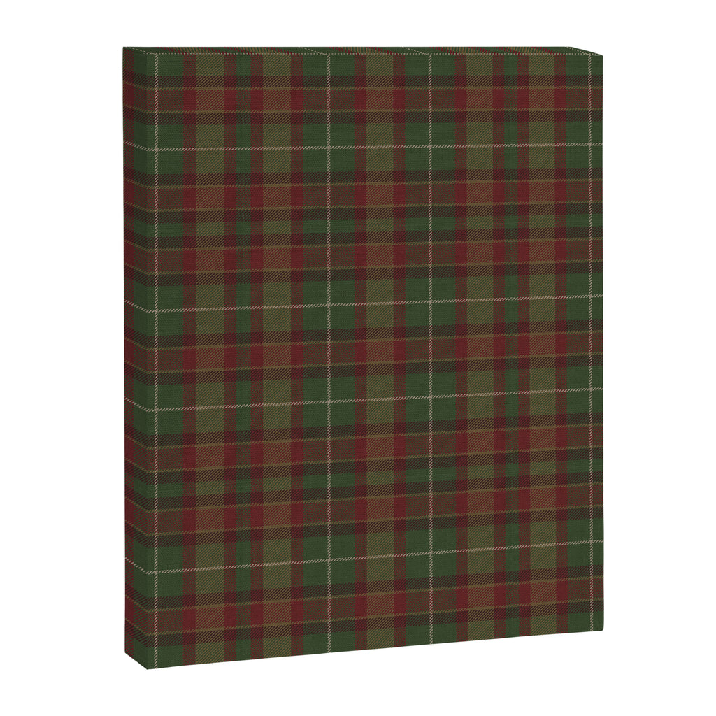 Burgundy Green Classic Plaid Canvas Print Gallery Image 8