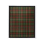 Burgundy Green Classic Plaid Framed Canvas Print Gallery Image 8