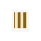 Burnt Sugar Coconut Striped Elegance Art Print Gallery Image 1