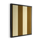 Burnt Sugar Coconut Striped Elegance Framed Canvas Print Gallery Image 2