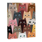 Cats Pattern Canvas Print Gallery Image 8