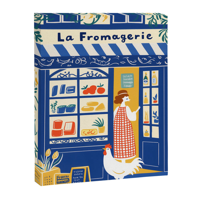 Charming French Cheese Shop Canvas Print Gallery Image 1