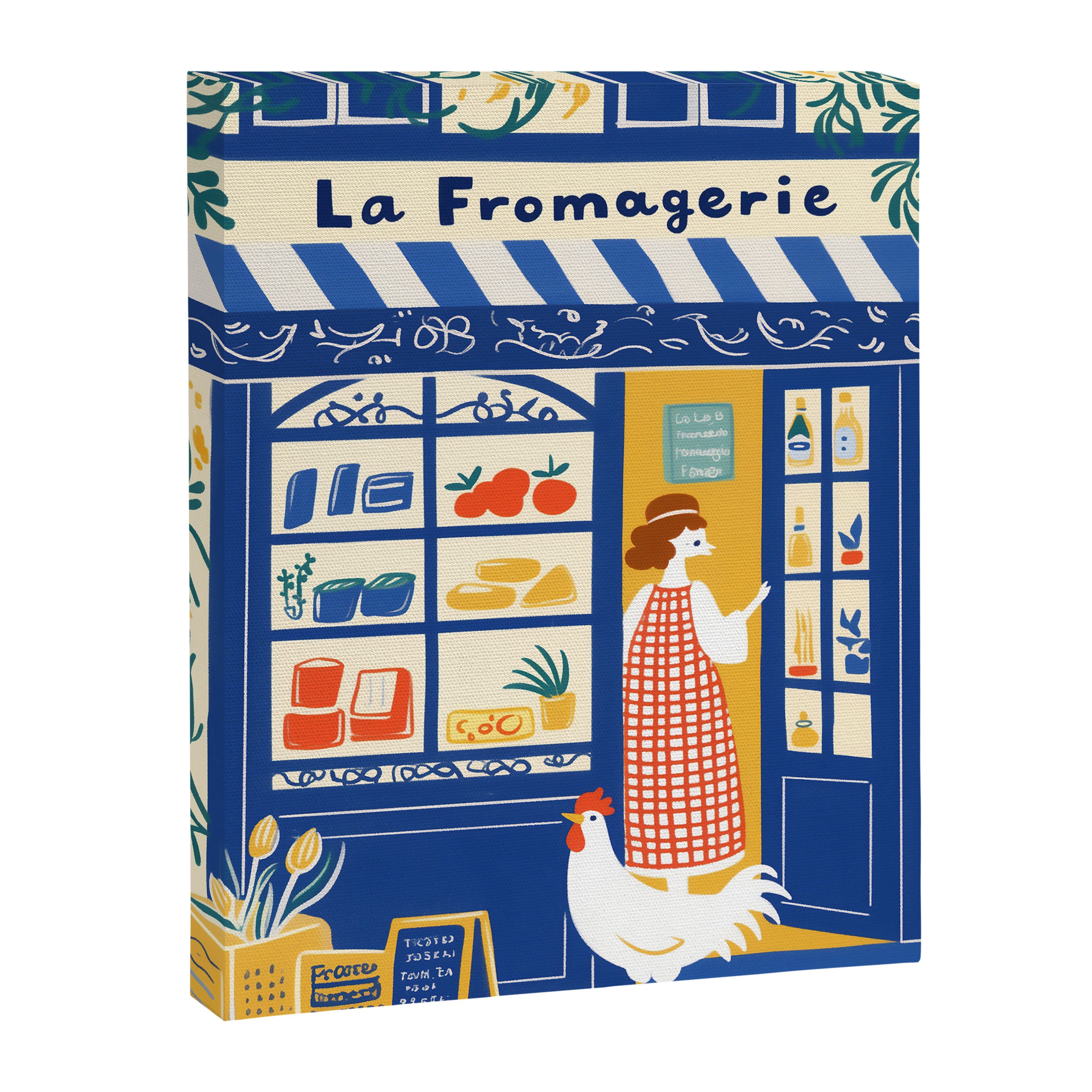 Charming French Cheese Shop Canvas Print Gallery Image 8