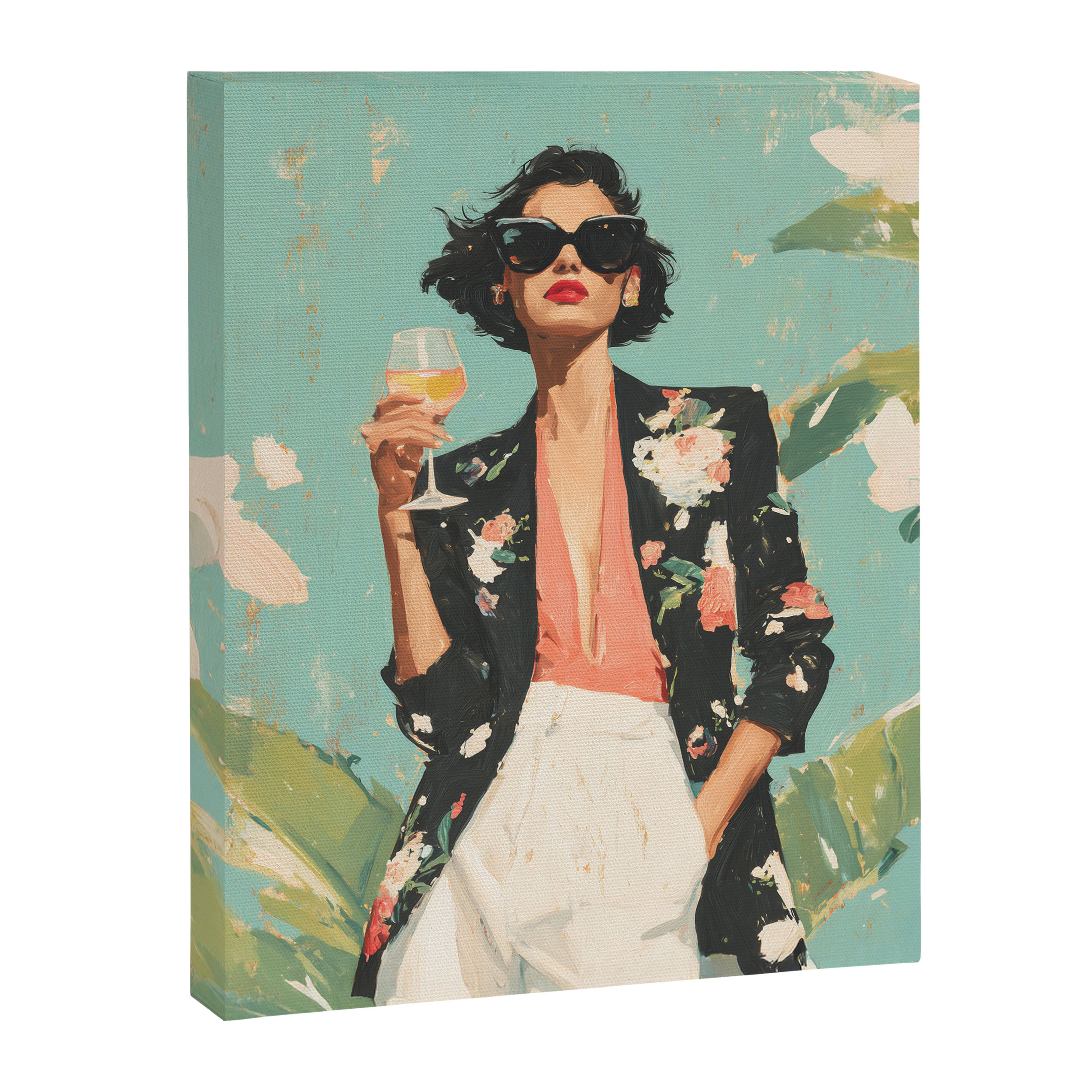 Chic Summer Elegance Canvas Print Gallery Image 6