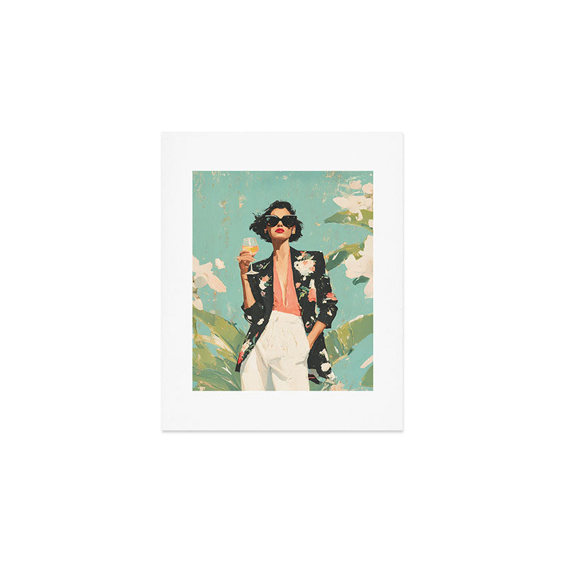 Chic Summer Elegance Art Print Gallery Image 1