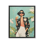 Chic Summer Elegance Framed Canvas Print Gallery Image 6