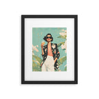 Chic Summer Elegance Framed Art Print Gallery Image 5