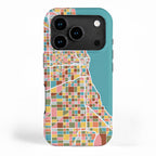 Chicago Map Art iPhone Case Gallery Image 1
