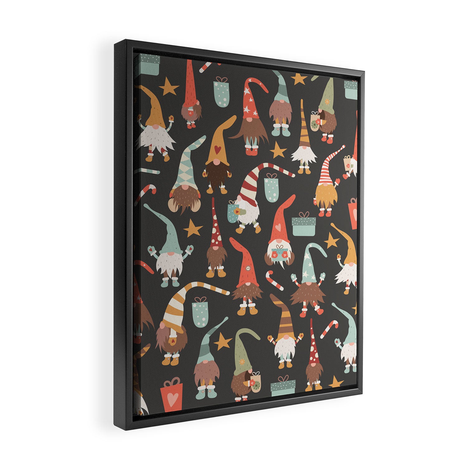 Christmas Gnomes Framed Canvas Print Gallery Image 2