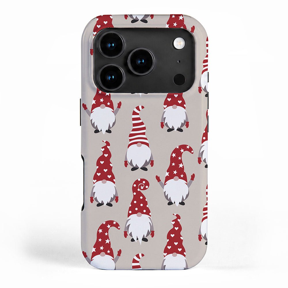 Christmas Gnomes Polka Pattern iPhone Case Gallery Image 1