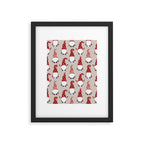 Christmas Gnomes Polka Pattern Framed Art Print Gallery Image 6