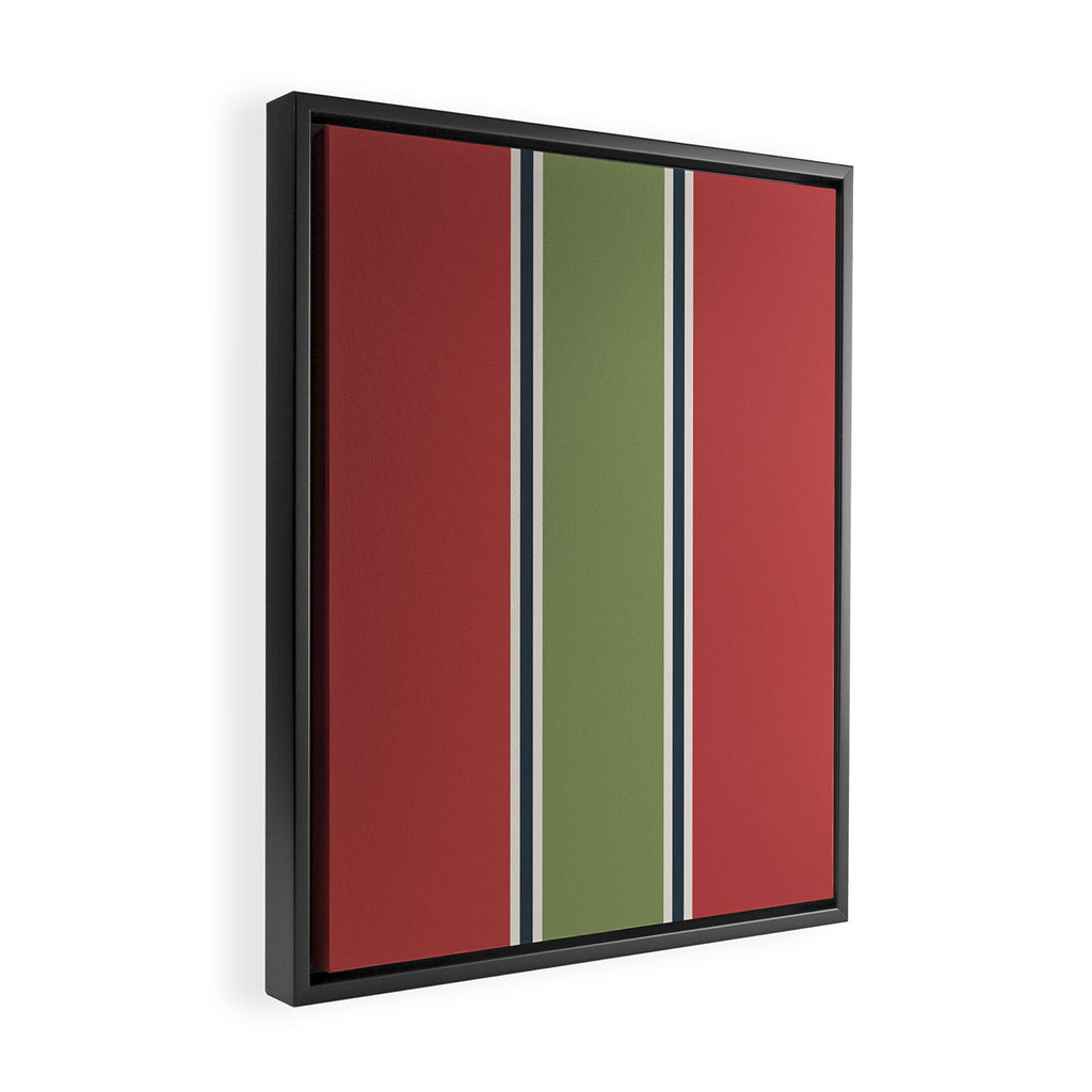 Christmas Stripes Winter 2025 Framed Canvas Print Gallery Image 2