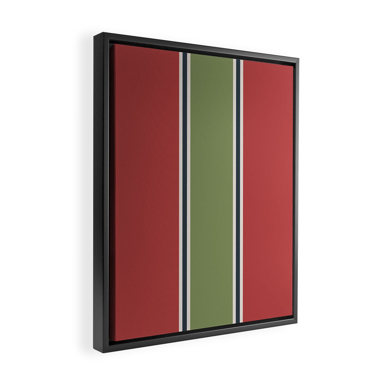 Christmas Stripes Winter 2025 Framed Canvas Print Gallery Image 2