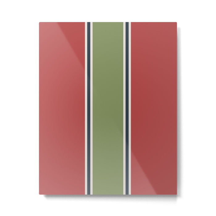 Christmas Stripes Winter 2025 Metal Print Gallery Image 1