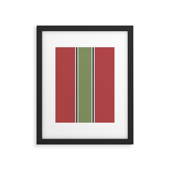 Christmas Stripes Winter 2025 Framed Art Print Gallery Image 1