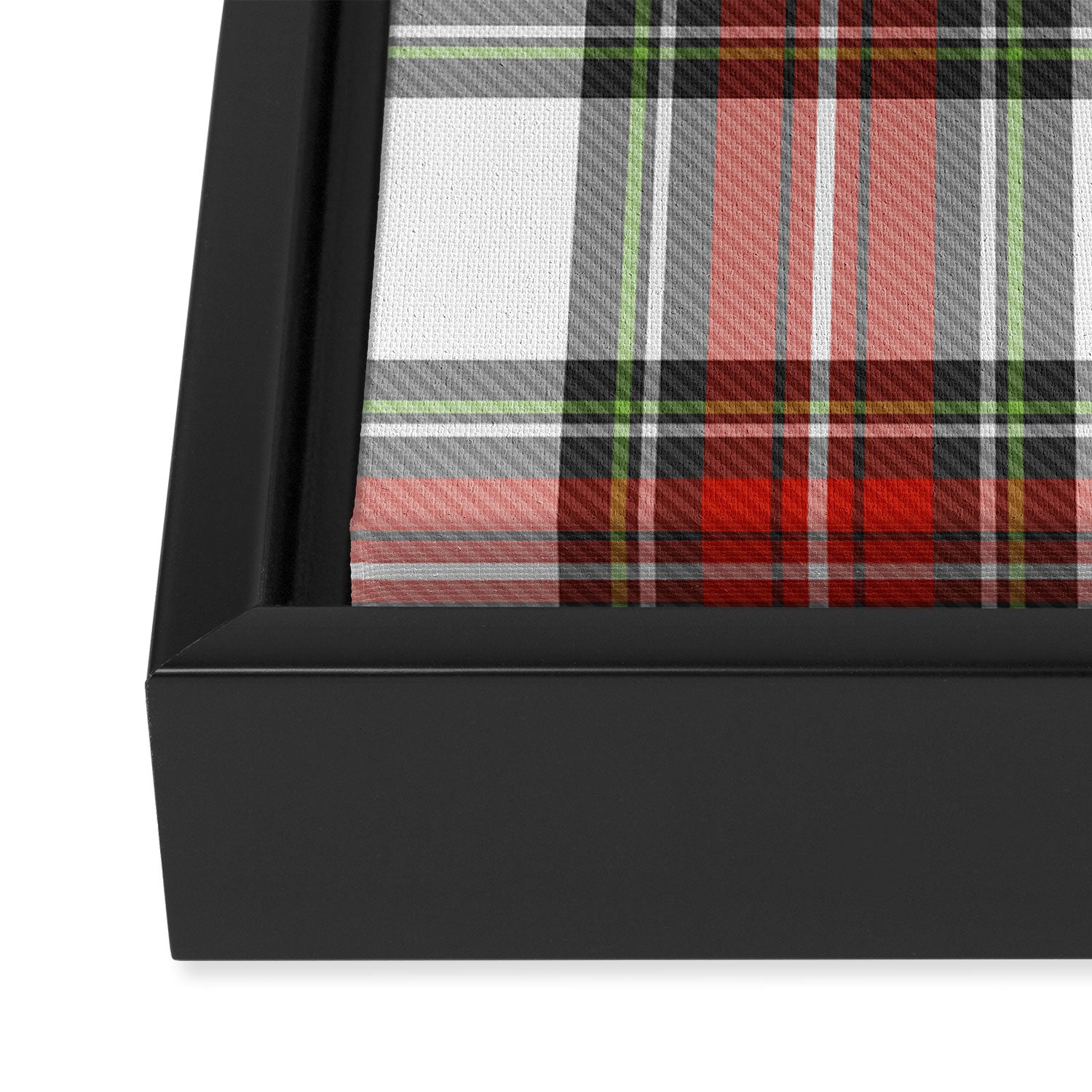 Christmas Tartan Plaid Framed Canvas Print Gallery Image 3