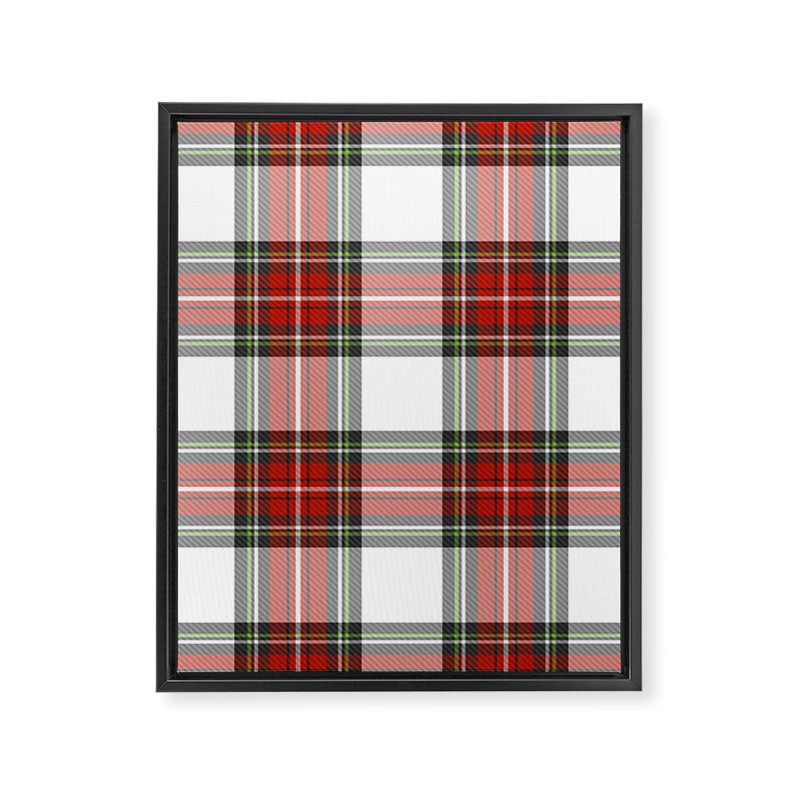 Christmas Tartan Plaid Framed Canvas Print Gallery Image 8