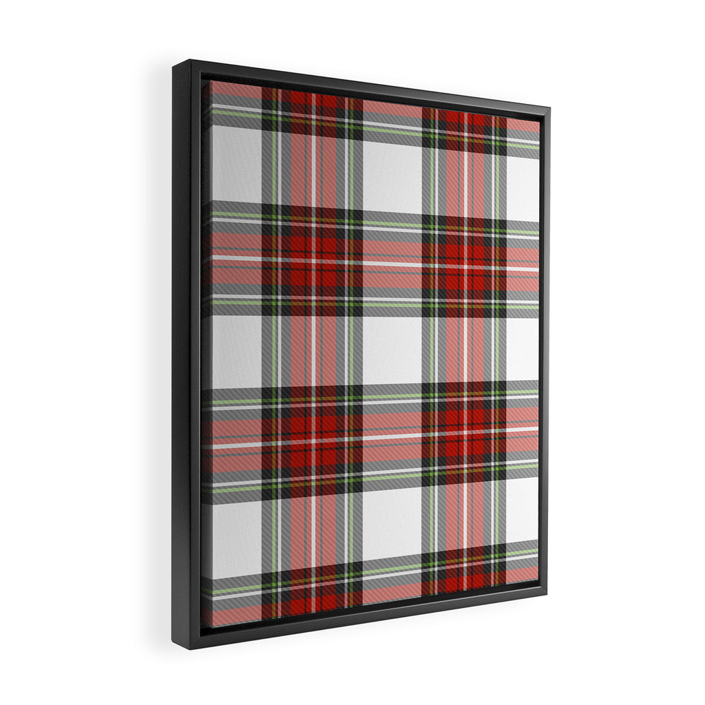 Christmas Tartan Plaid Framed Canvas Print Gallery Image 2