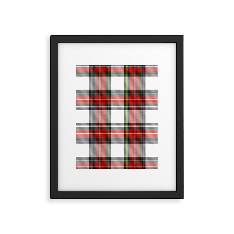 Christmas Tartan Plaid Framed Art Print Gallery Image 6