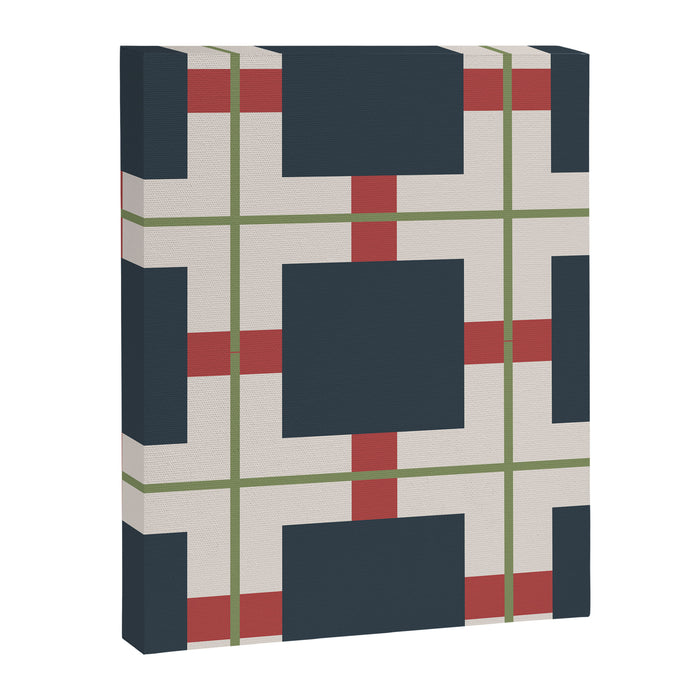 Classic Holiday Plaid Pattern Canvas Print Gallery Image 1
