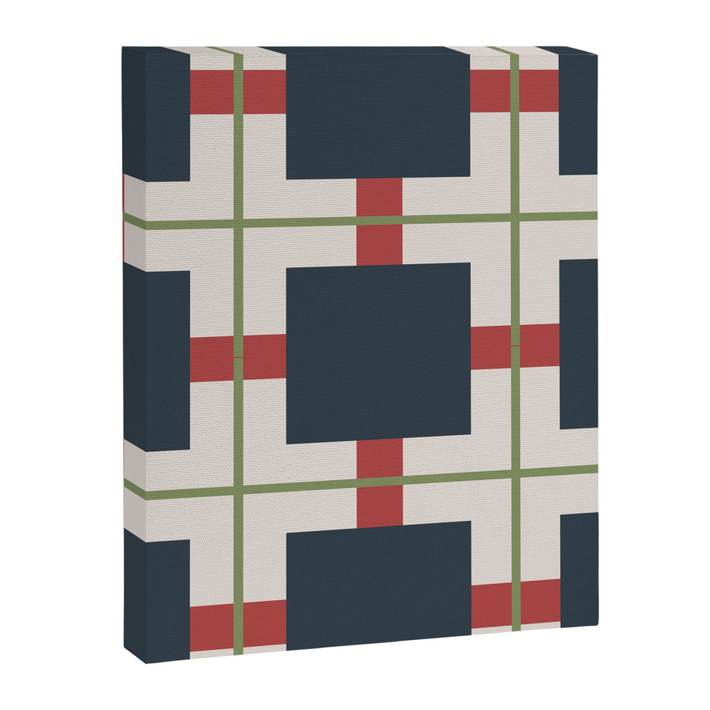 Classic Holiday Plaid Pattern Canvas Print Gallery Image 6