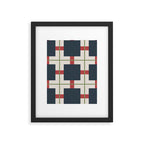 Classic Holiday Plaid Pattern Framed Art Print Gallery Image 5
