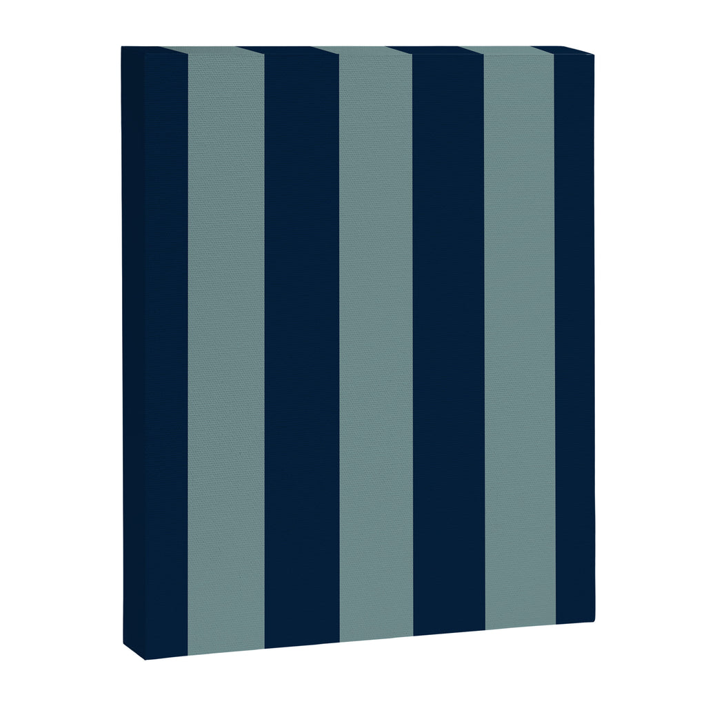 Classic Indigo Blue Cove Stripe Canvas Print Gallery Image 8