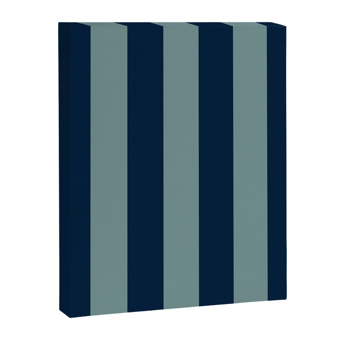 Classic Indigo Blue Cove Stripe Canvas Print Gallery Image 1