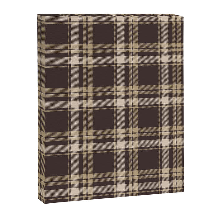 Classic Neutral Plaid Pattern Canvas Print Gallery Image 1