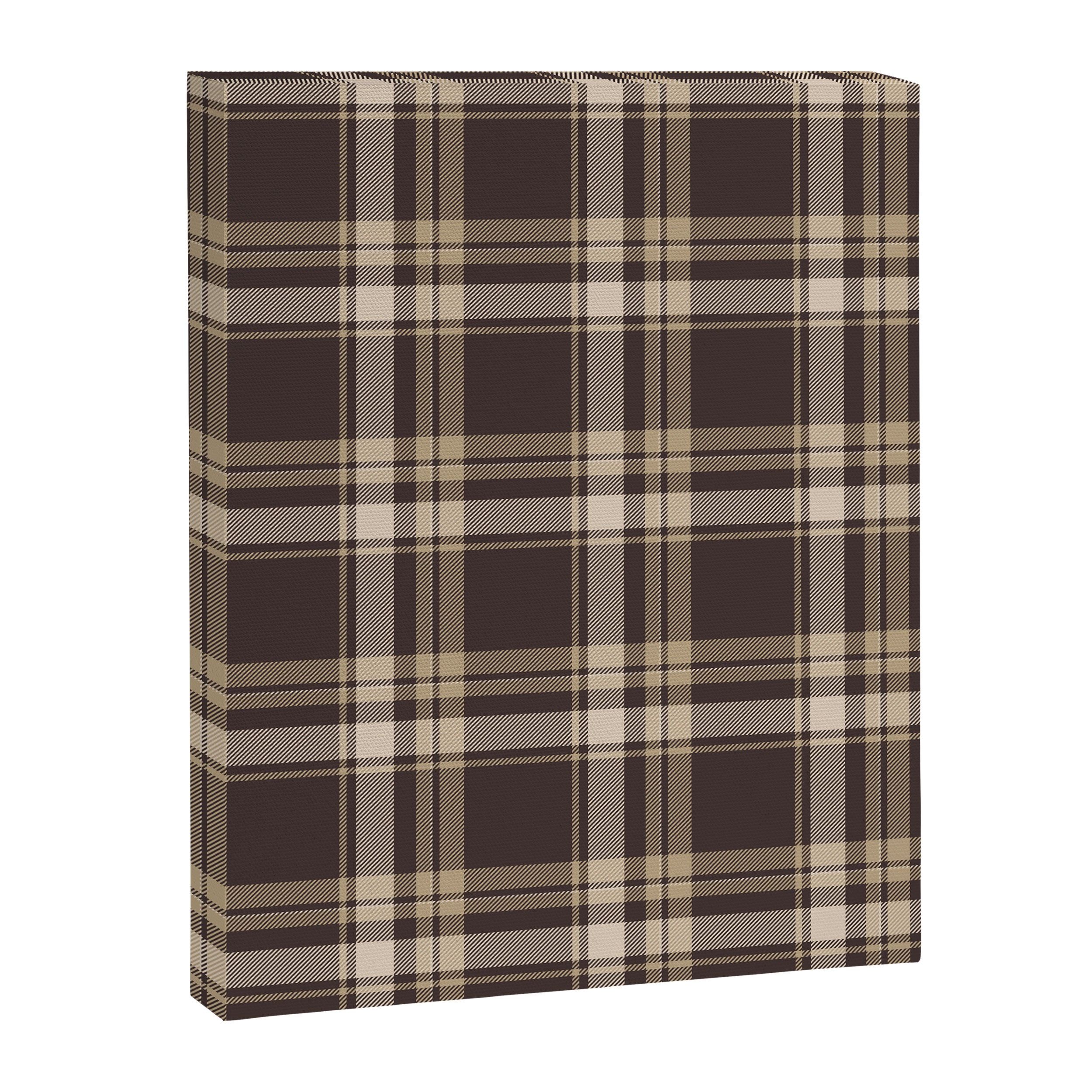 Classic Neutral Plaid Pattern Canvas Print Gallery Image 8