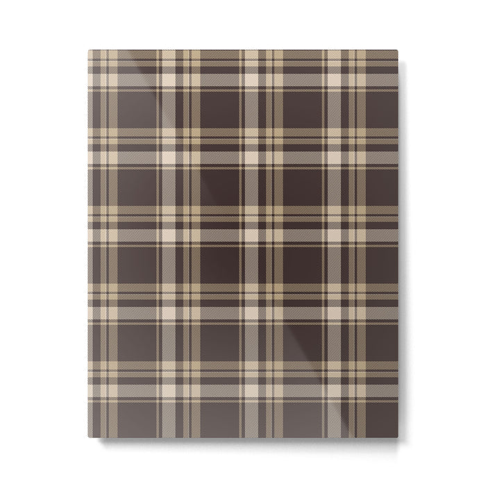Classic Neutral Plaid Pattern Metal Print Gallery Image 1