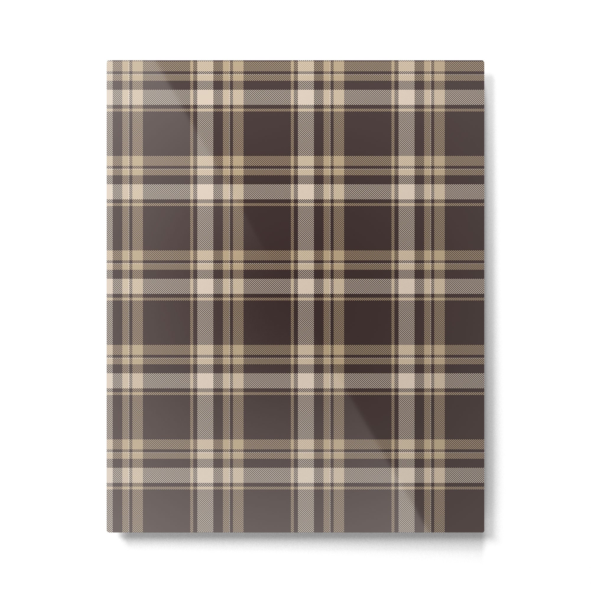 Classic Neutral Plaid Pattern Metal Print Gallery Image 6