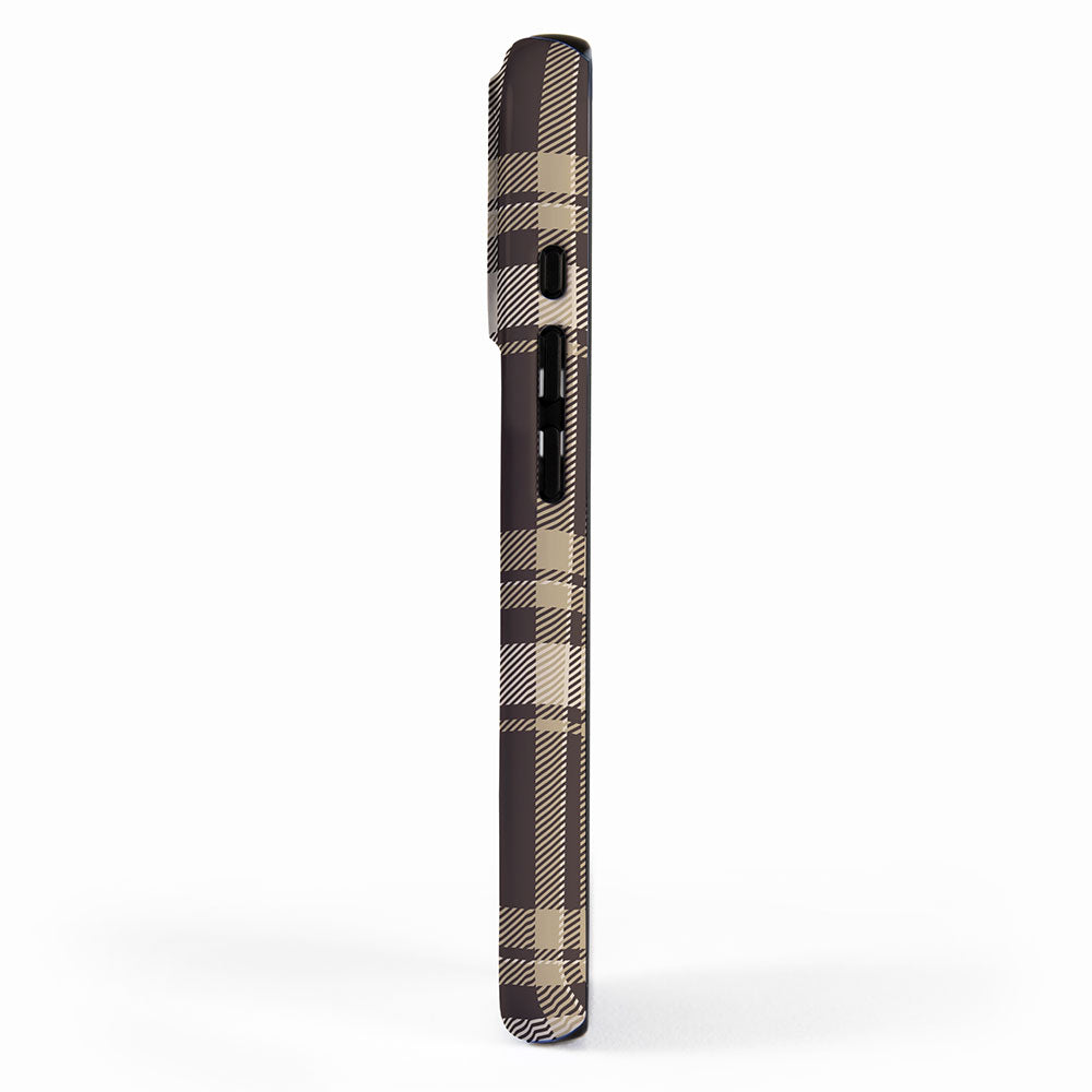 Classic Neutral Plaid Pattern iPhone Case Gallery Image 2