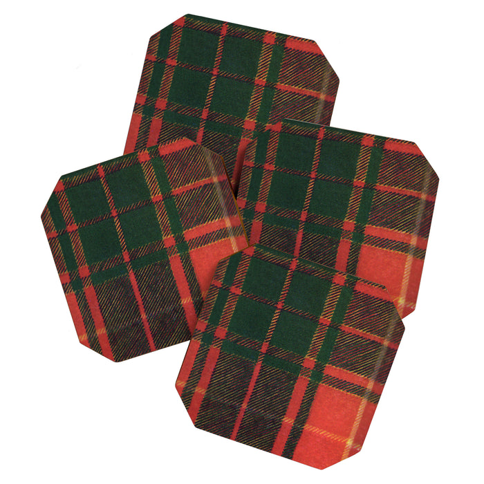Classic Red Tartan Pattern Coaster Gallery Image 1