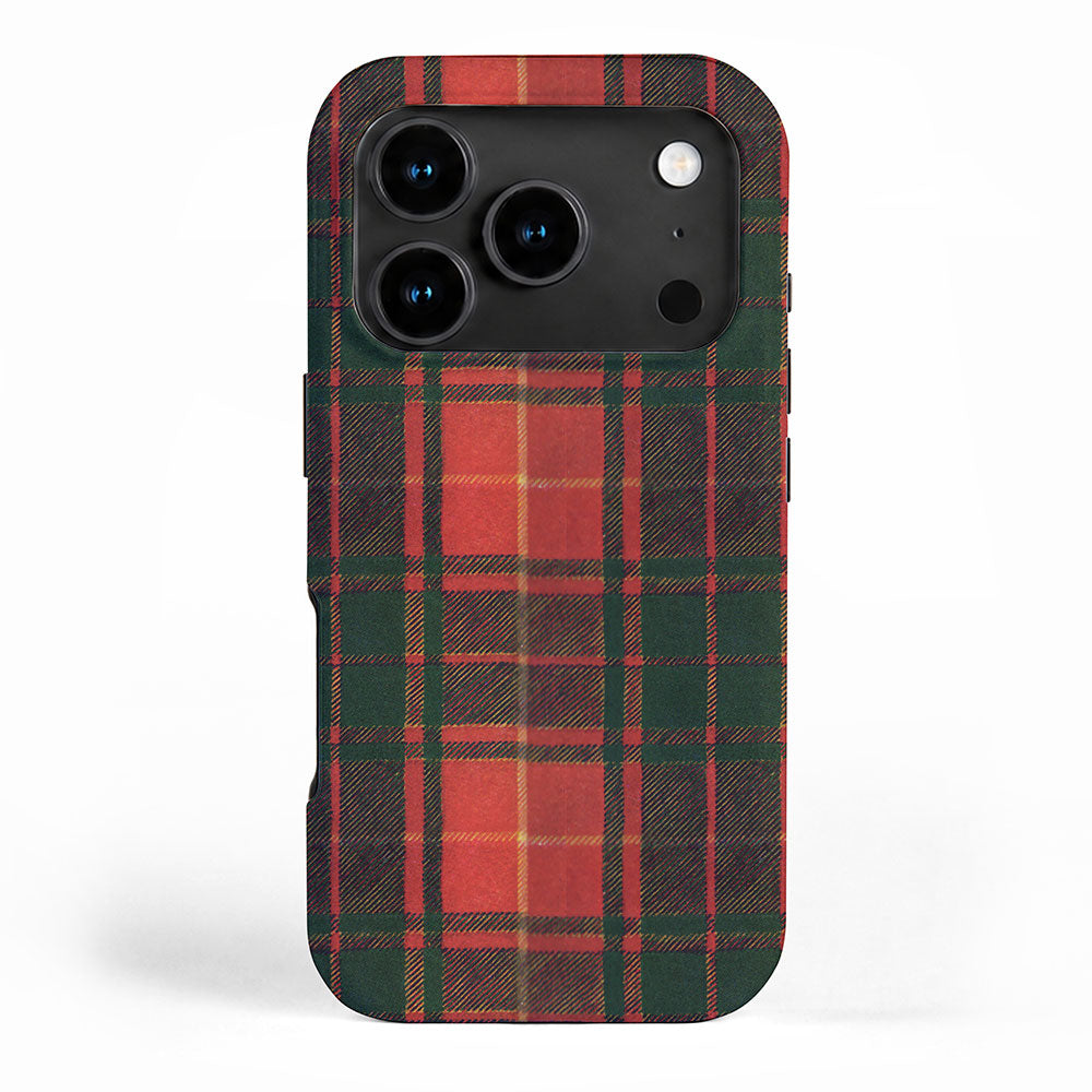 Classic Red Tartan Pattern iPhone Case Gallery Image 1