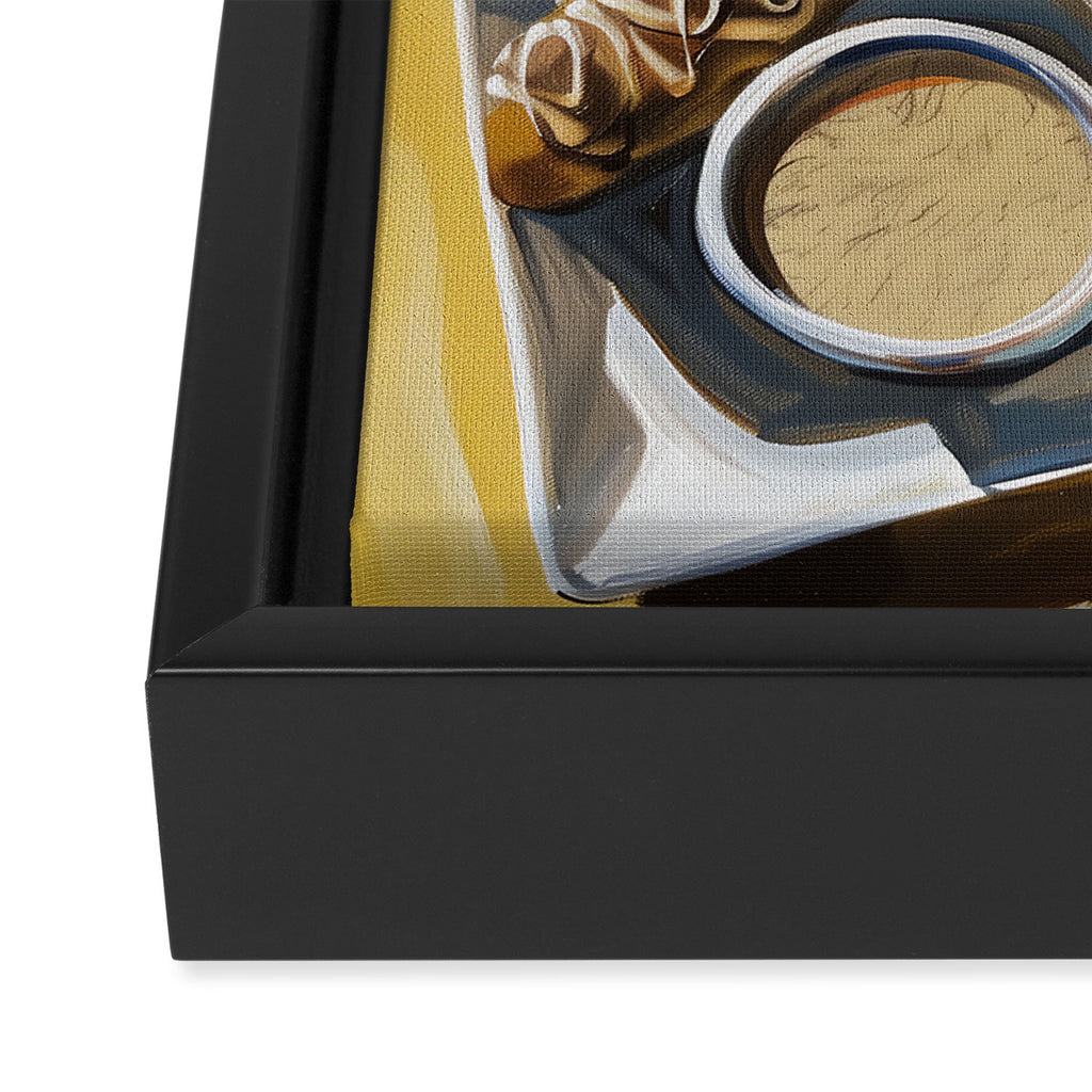 Coffee, Sweets and Sunlight Framed Canvas Print Gallery Image 3