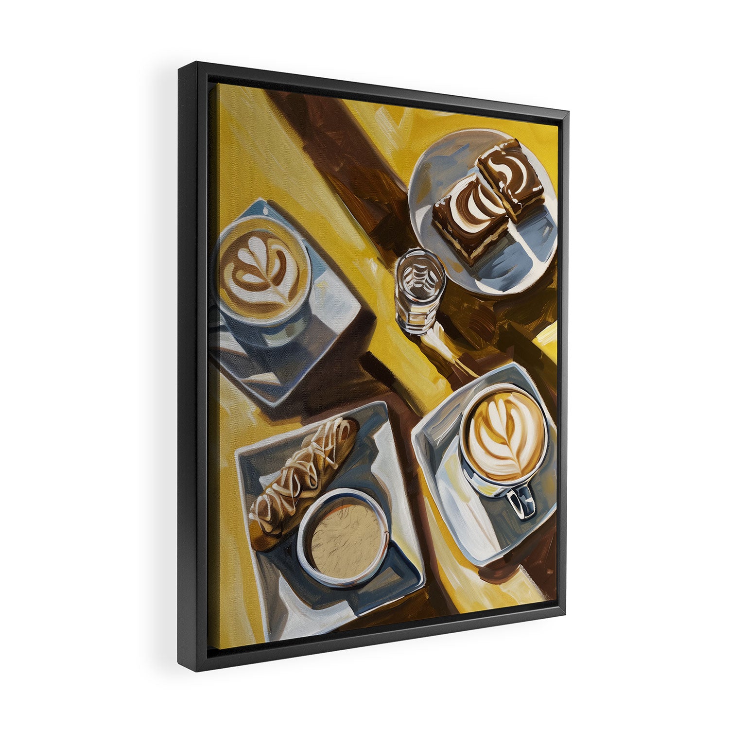 Coffee, Sweets and Sunlight Framed Canvas Print Gallery Image 2