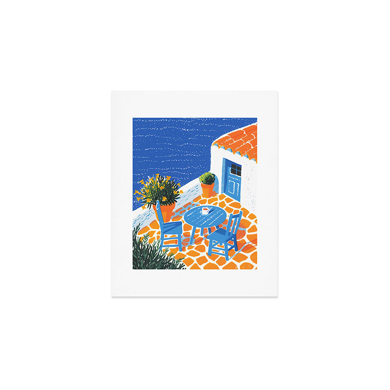 Coffee with a view Art Print Gallery Image 1