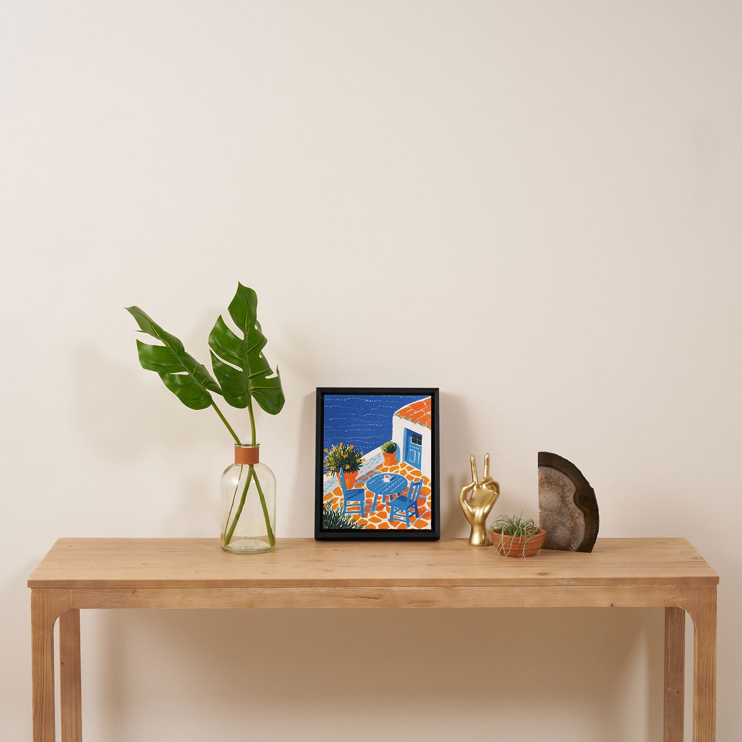 Coffee with a view Framed Canvas Print Gallery Image 4