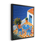 Coffee with a view Framed Canvas Print Gallery Image 2