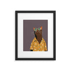 Cool Cat in Summer Shirt Framed Art Print Gallery Image 6