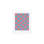 Cool Eclectic Revival Checks Art Print Gallery Image 1
