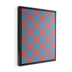 Cool Eclectic Revival Checks Framed Canvas Print Gallery Image 2