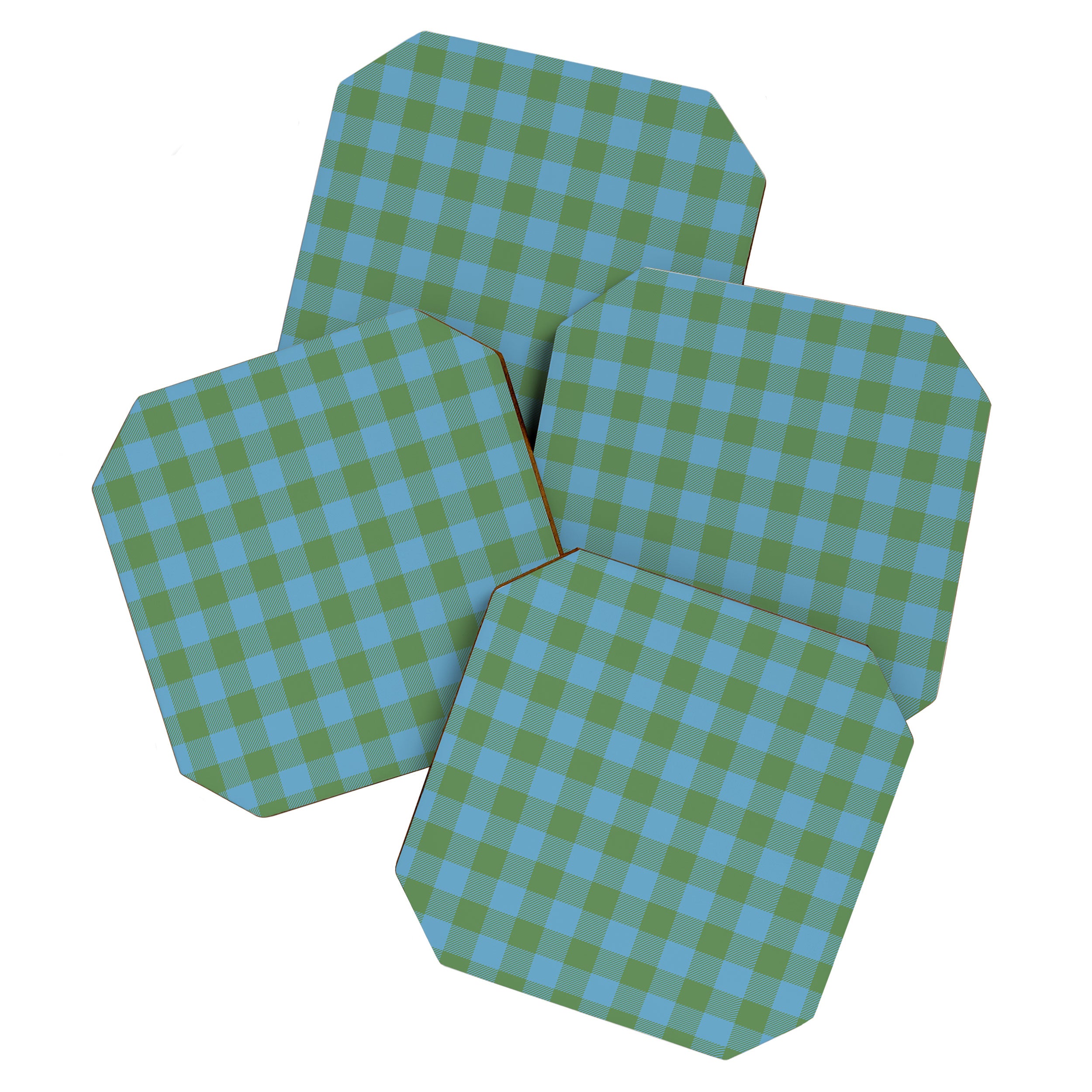 Cozy Gingham Heirloom Charm Coaster Gallery Image 1