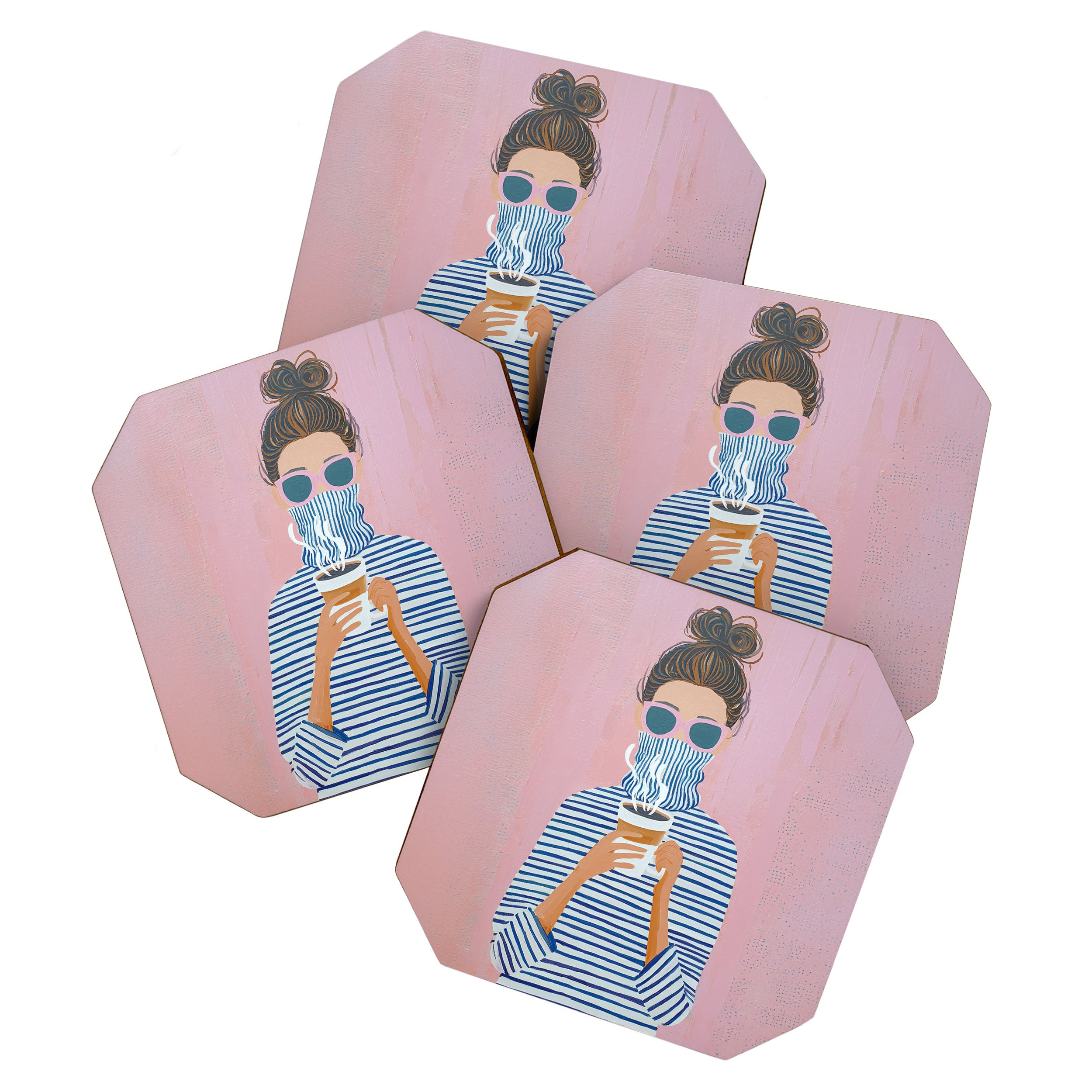 Cozy Morning Coffee Vibes Coaster Gallery Image 1