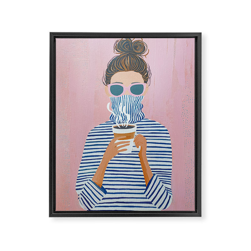 Cozy Morning Coffee Vibes Framed Canvas Print Gallery Image 6