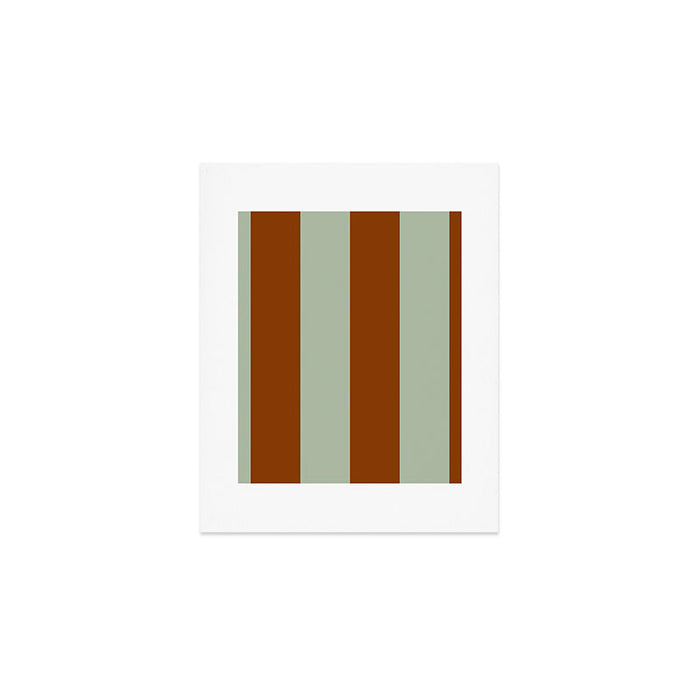 Crystal and Tobacco Stripes Art Print Gallery Image 1