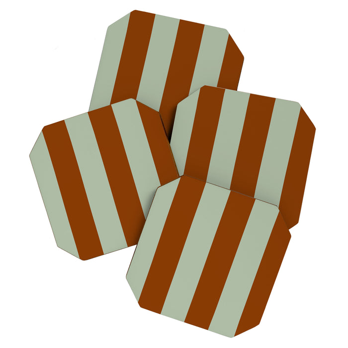 Crystal and Tobacco Stripes Coaster Gallery Image 1