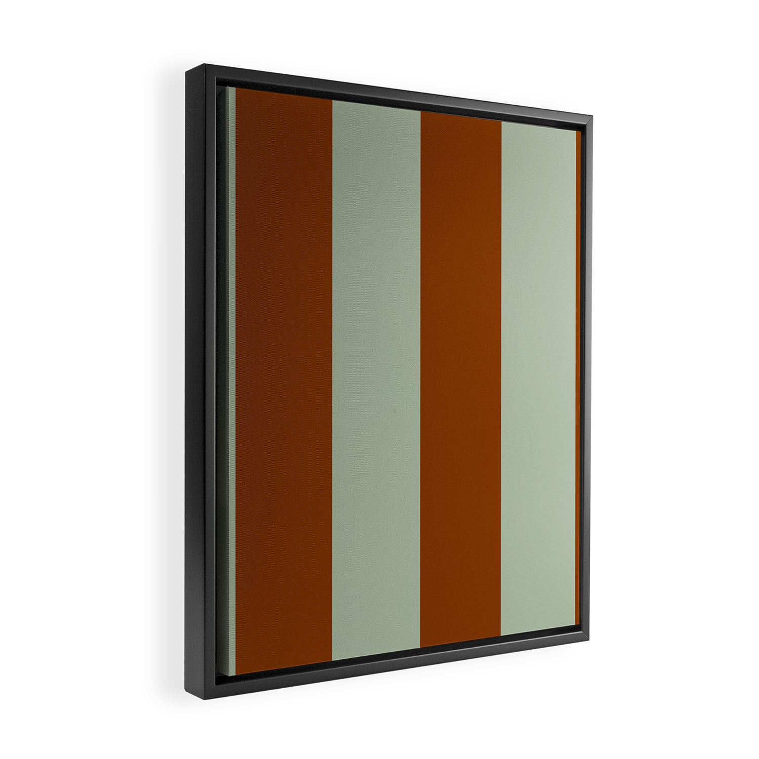 Crystal and Tobacco Stripes Framed Canvas Print Gallery Image 2