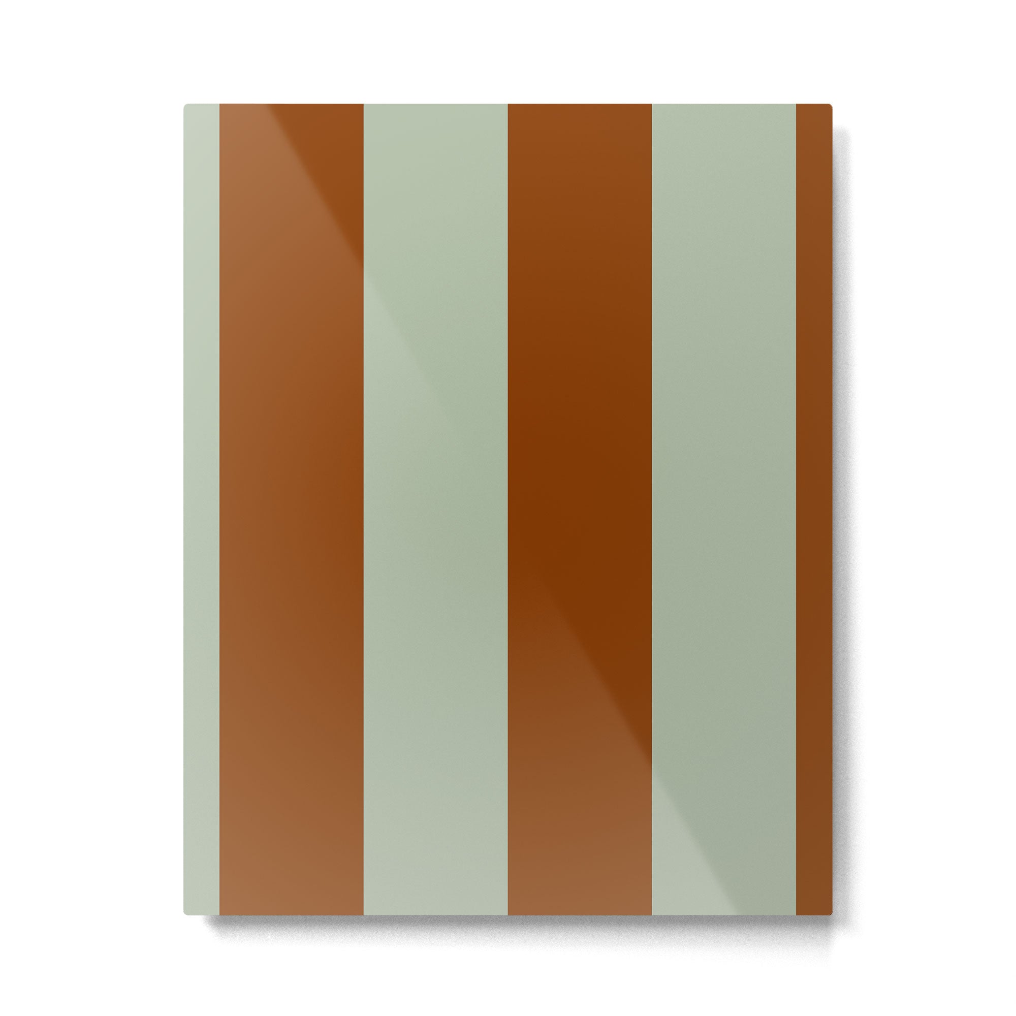 Crystal and Tobacco Stripes Metal Print Gallery Image 6